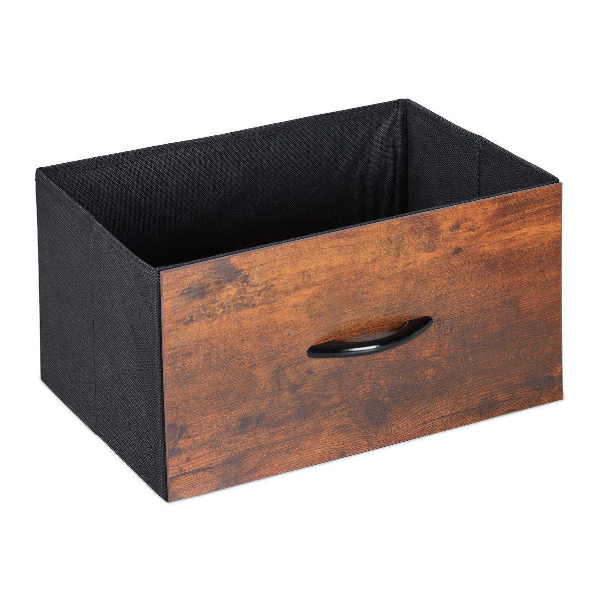 NACHTTISCH 2er Set - Dunkelbraun, Holz/Holzwerkstoff (45/50/42.5cm) - Relaxdays