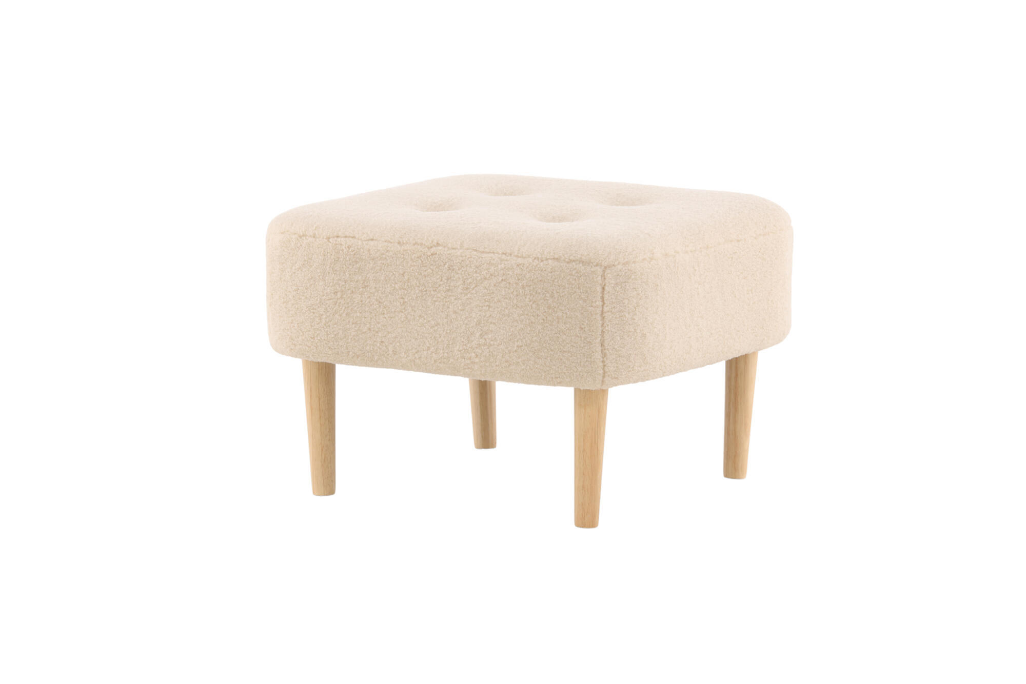 SITZPOUF SALINA Beige 60x60x28 cm - Beige, Textil (60/28/60cm) - FURNLUX