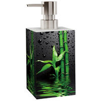 SEIFENSPENDER Virella - Schwarz/Grün, Kunststoff (7/15/7cm) - Sanilo