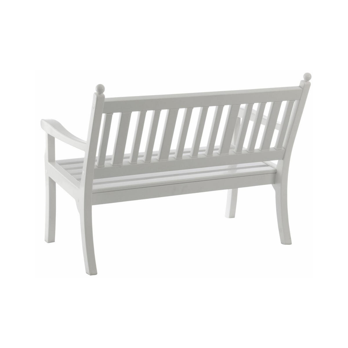 GARTENBANK Aruba 2 Sitzer Weiß 88 x 115 x 69 cm Witterungskunststoff & UV Beständiger Kunststoff - Weiß, Kunststoff (115/88/69cm) - PROREGAL