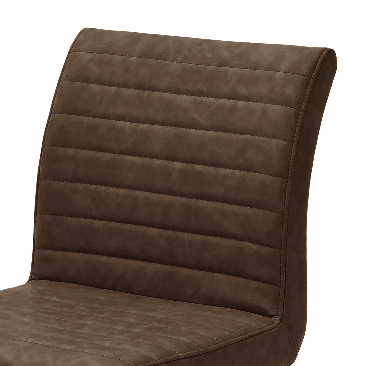 FREISCHWINGER - 2er-Set - Vintage Kunstleder - Schwarz/Braun, Kunststoff/Metall (47/86/63cm) - home24