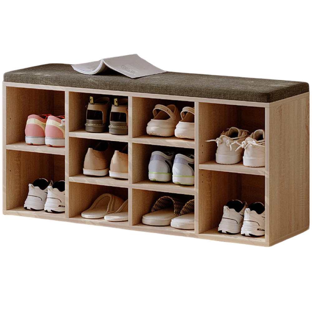 SCHUHSCHRANK sonoma-eiche 104/48/30 cm - Braun, Holz (104/48/30cm)