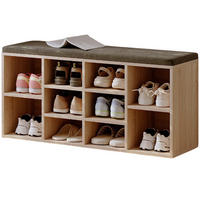 SCHUHSCHRANK sonoma-eiche 104/48/30 cm - Braun, Holz (104/48/30cm)