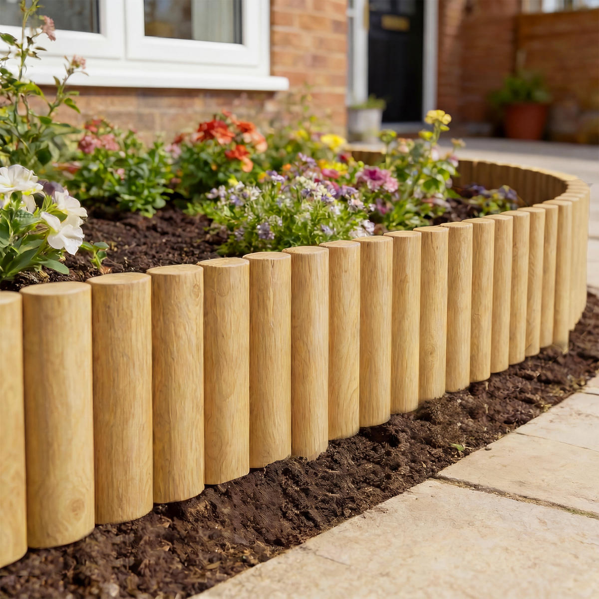 GARTENZAUN Naturfarben 176.0/2.7/30.0 cm - Naturfarben, Holz (2.7/30cm)