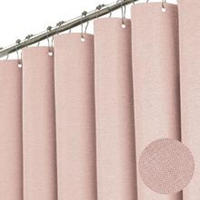 DUSCHVORHANG Rosa Leinen Polyester wasserdicht schimmelresistent mit Ringen für Dusche - Pink, Textil (200/180cm) - MCBOSON