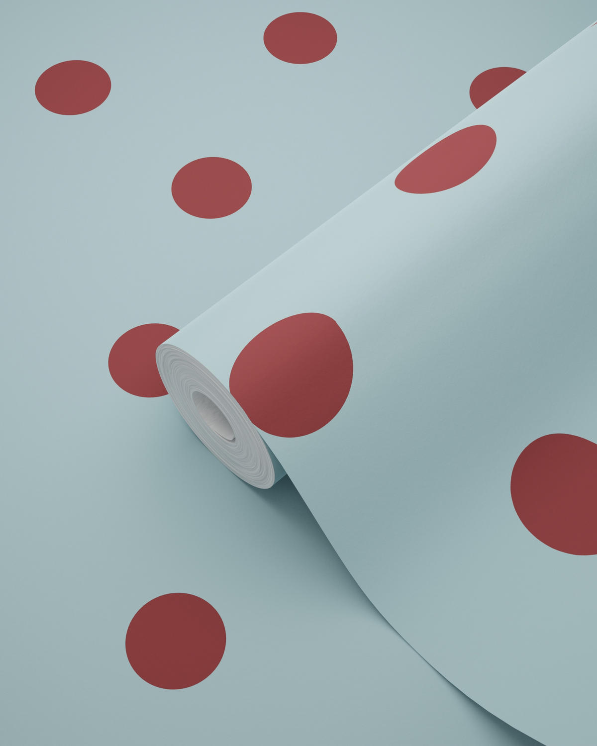 TAPETE Punkte 50 x 900 cm - Blau, Papier (50/0.1cm) - ESTAhome