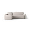 ECKSOFA mit Schlaffunktion LUCAS Curio 02 Links - Creme, Textil (240/145cm) - Bedante