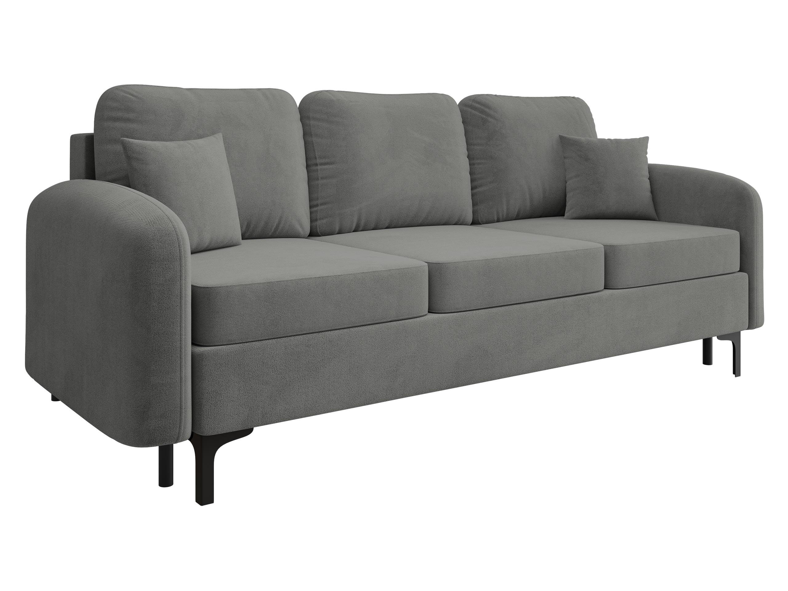 SCHLAFSOFA Venice - Schwarz/Grau, Holz/Textil (225/96/94cm) - MIRJAN24