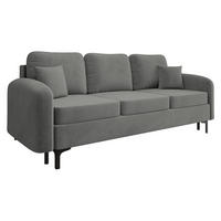 SCHLAFSOFA Venice - Schwarz/Grau, Holz/Textil (225/96/94cm) - MIRJAN24