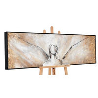 GEMÄLDE Schönheit Schattenfugenrahmen Schwarz 120x40 cm - Schwarz, Holz (120/40cm) - YS-art gallery