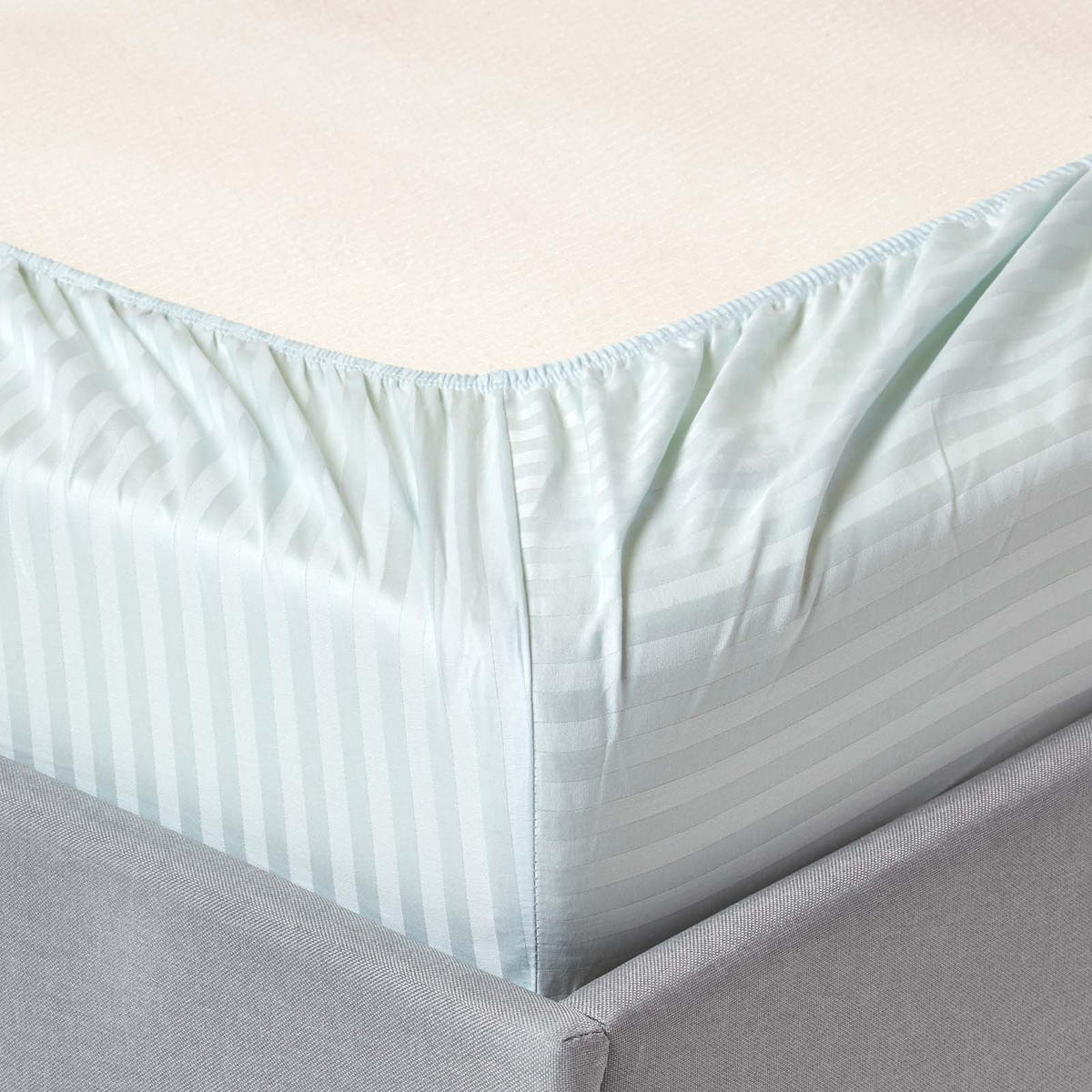 DAMAST-SPANNBETTLAKEN 2er-Set für Babybett, 60/120 cm - Blau, Textil (60/120cm) - Homescapes