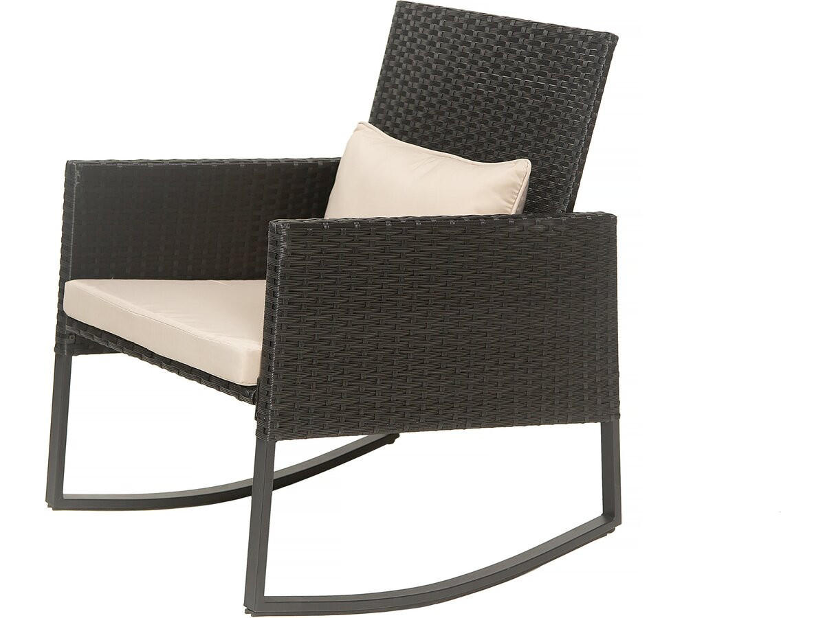 LOUNGEGARNITUR Garden 2-Sitzer Schwarz - Schwarz, Metall - Habitat Garten
