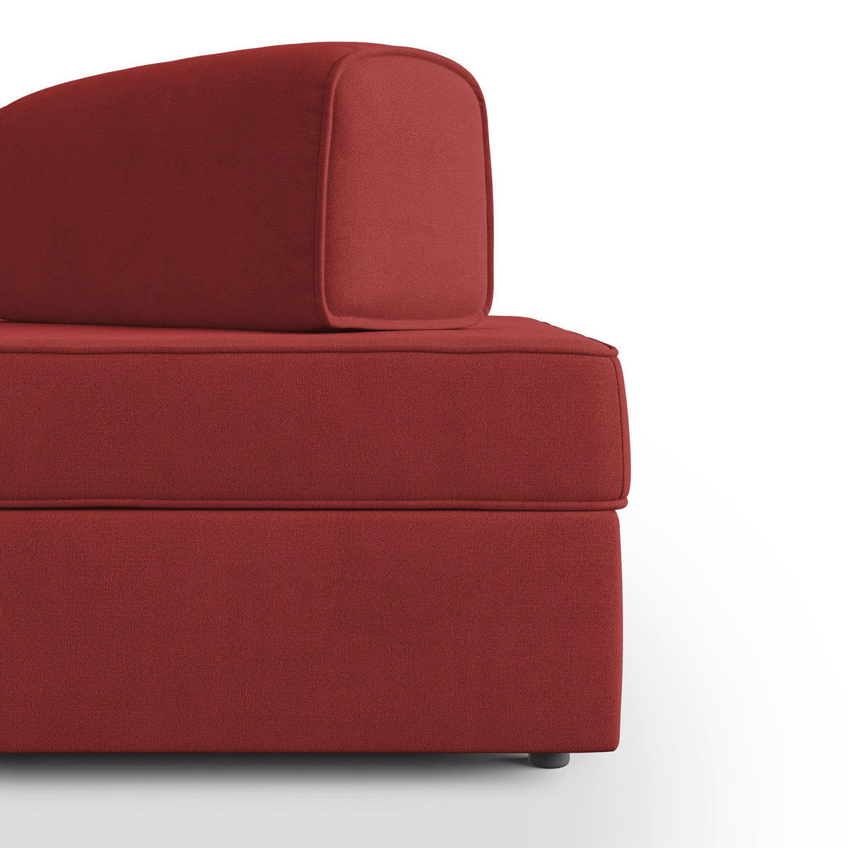 LINEARSOFA Liberty ausziehbar - Rot, Textil (200/42/105cm) - Divani.store