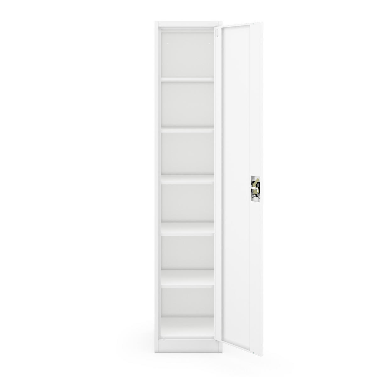 AKTENSCHRANK ALEX 220 - Weiß, Metall (45/220/40cm) - Jan Nowak