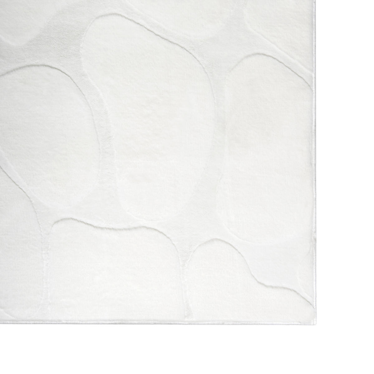 KOBEREC Krémově bílý 80/300 cm Kawi - bílá/krémová, textil (80/300cm) - Beliani