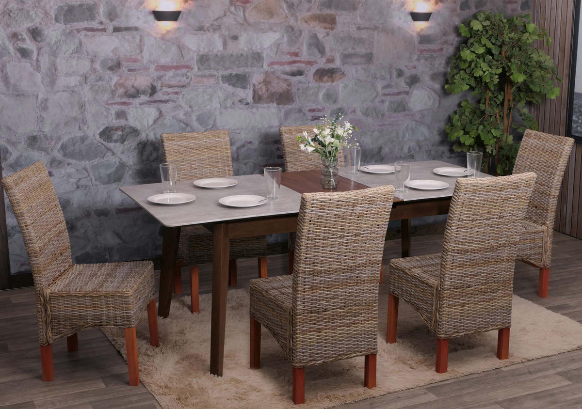 ESSZIMMERSTUHL Braun 6er-Set - Braun, Holz (46/97/50cm) - MCW