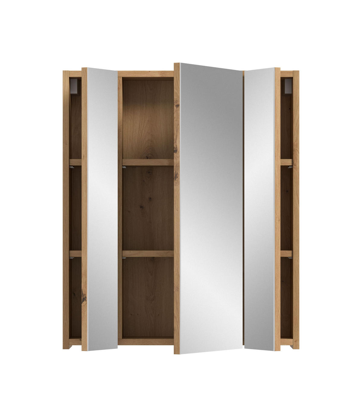 SPIEGELSCHRANK ICE (B/H/T: ca. 60/70/18 cm) in Artisan Oak Nachbildung/Artisan Oak Nachbildung - Eichefarben, Holzwerkstoff (60/70/18cm)