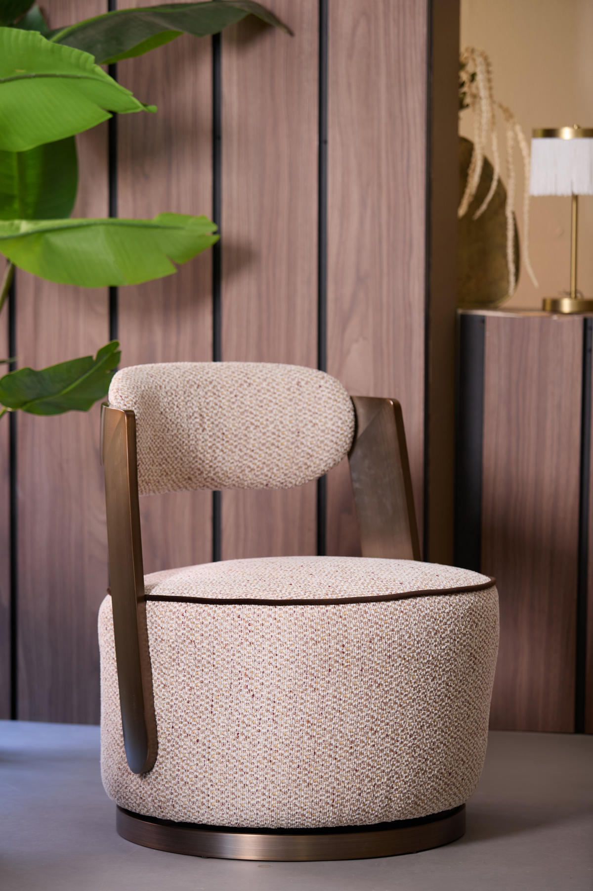 SESSEL Kemena Braun 68/65/77 cm - Braun, Textil (68/77/65cm) - Light & Living