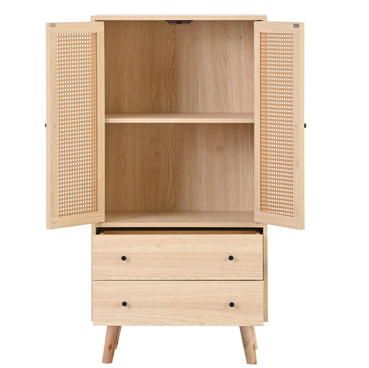 SIDEBOARD 60/40/120 cm in Eiche mit 2 Türen und 2 Schubladen - Eichefarben, Holzwerkstoff (60/120/40cm) - Flora Grace