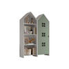 REGALSCHRANK Set Kania 115x37x171 MDF+Holzwerkstoff Weiß /Grün - Weiß/Grün, Holzwerkstoff (115/171/37cm) - 58aufmkessel