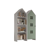 REGALSCHRANK Set Kania 115x37x171 MDF+Holzwerkstoff Weiß /Grün - Weiß/Grün, Holzwerkstoff (115/171/37cm) - 58aufmkessel