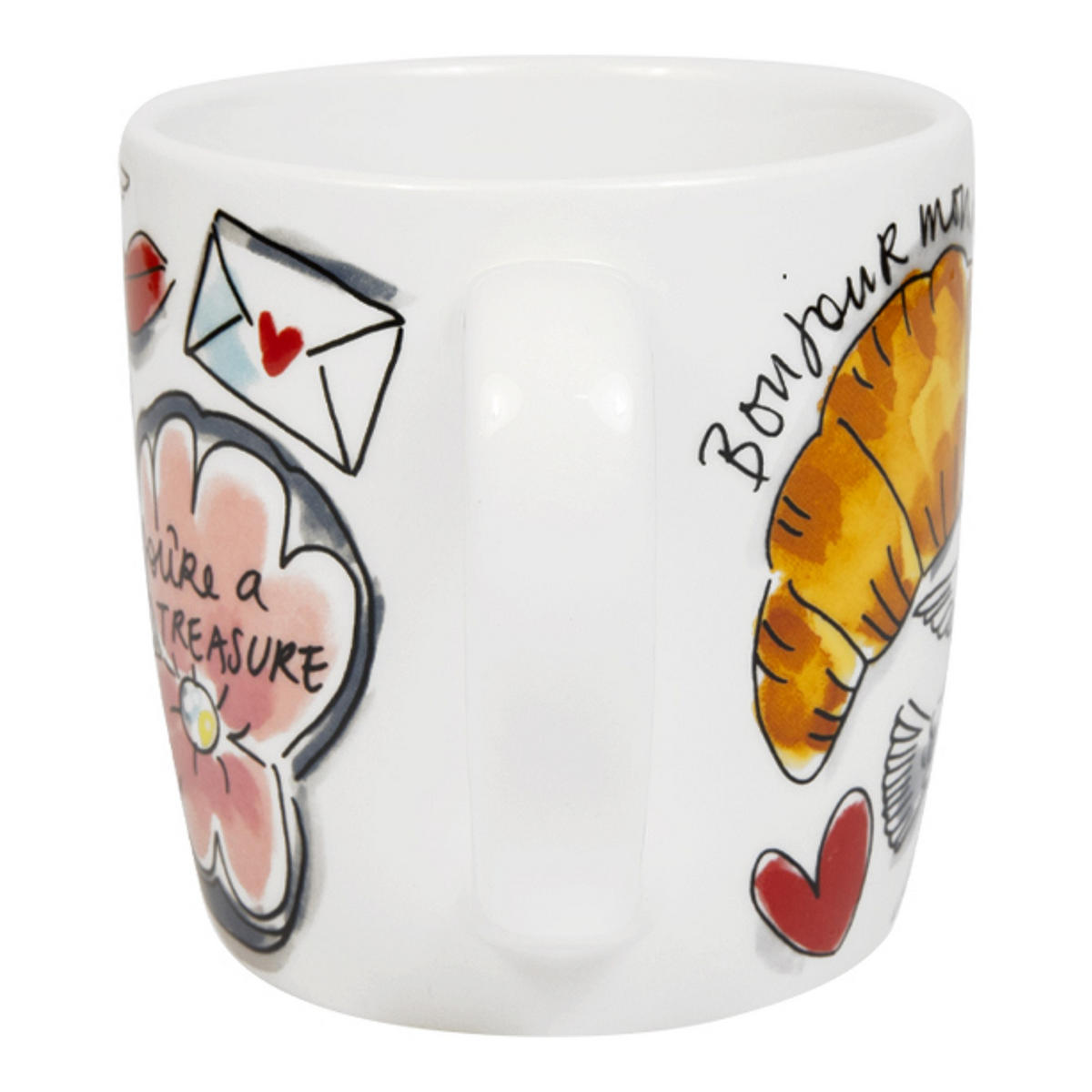 CAPPUCCINO-BECHER Valentinstag Du bist ein Schatz in Bunt - 500 ml - Multicolor, Keramik (0.5L) - Blond Amsterdam