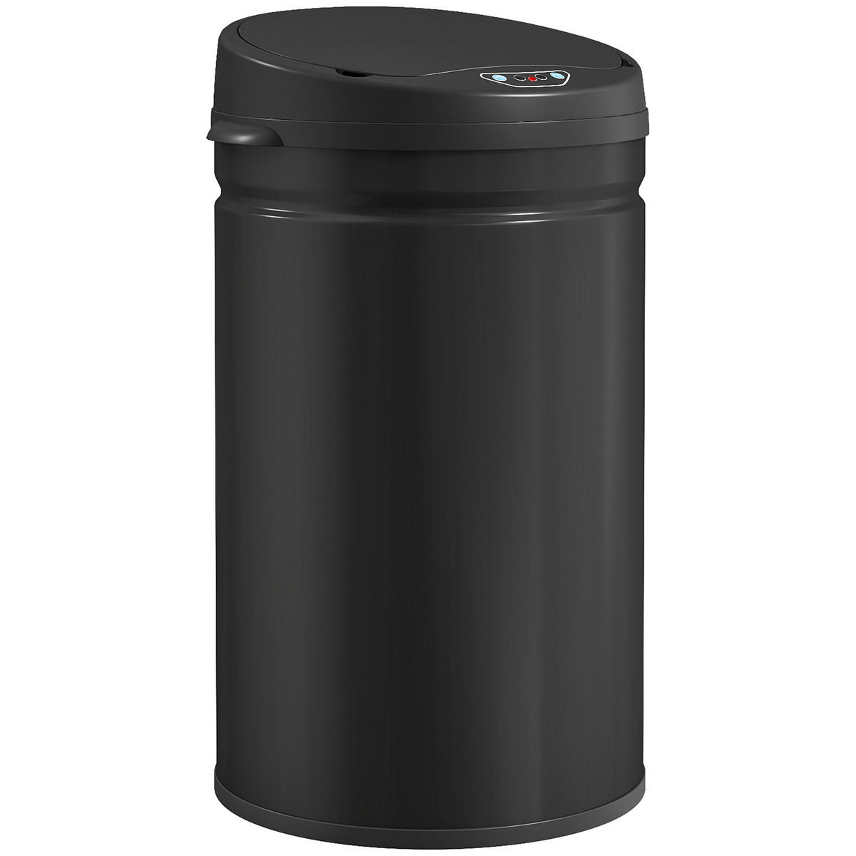 MÜLLEIMER mit Sensor 30L Edelstahl Automatischer Mülleimer mit Soft-Close-Deckel - Schwarz, Metall (30.5/51/32cm) - HOMCOM