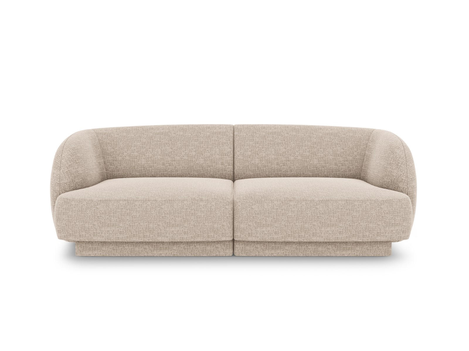 SOFA Miley aus Chenille-Stoff beige 2 Sitzplätze - Beige, Textil (90/70/180cm) - Micadoni