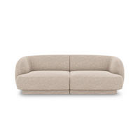 SOFA Miley aus Chenille-Stoff beige 2 Sitzplätze - Beige, Textil (90/70/180cm) - Micadoni
