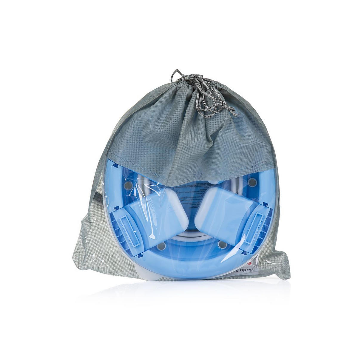 TOILETTENTRAINER Viaggio 2 in 1 blau Töpfchen, faltbar, Tragetasche, Spritzschutz, abnehmbarer Behälter - Blau, Kunststoff (26/28cm) - Chipolino
