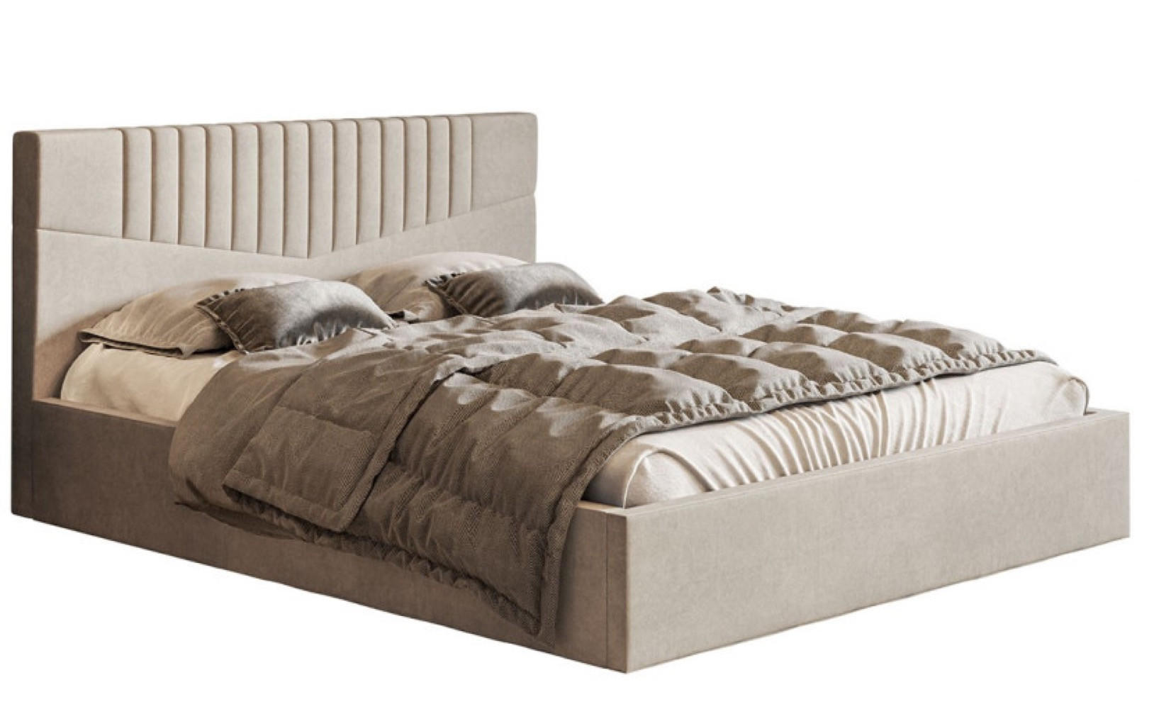 BETT Beigefarben OLDO 7 Mit Bettkasten 120x200 cm - Beige/Schwarz, Textil (120/200cm) - Sepro Meble