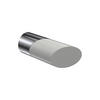 ENDSTÜCKE FÜR GARDINENSTANGEN 20 mm Ø, Verano Chrom/Weiß, Packung 2 Stück - Chromfarben/Weiß, Metall (6.1/2.5/2.5cm) - INTERDECO