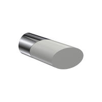 ENDSTÜCKE FÜR GARDINENSTANGEN 20 mm Ø, Verano Chrom/Weiß, Packung 2 Stück - Chromfarben/Weiß, Metall (6.1/2.5/2.5cm) - INTERDECO