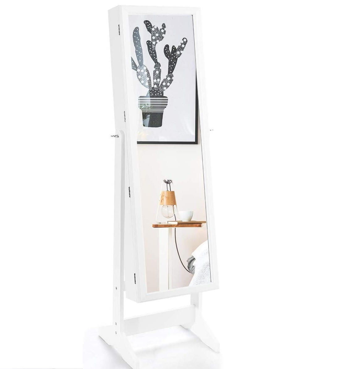Costway Schmuckschrank Weiß 41x146x37 cm