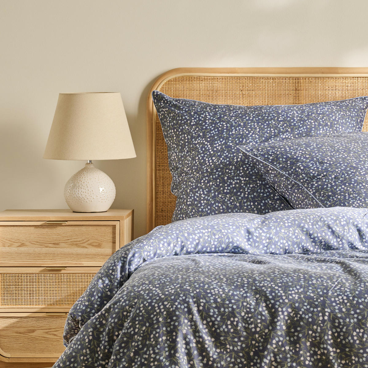 BETTWÄSCHE Crisenta - Blau, Textil (200/220cm) - home&you