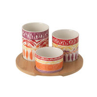 APERITIF-SET KERA - Lila, Keramik (8/9.5/8cm) - J-Line