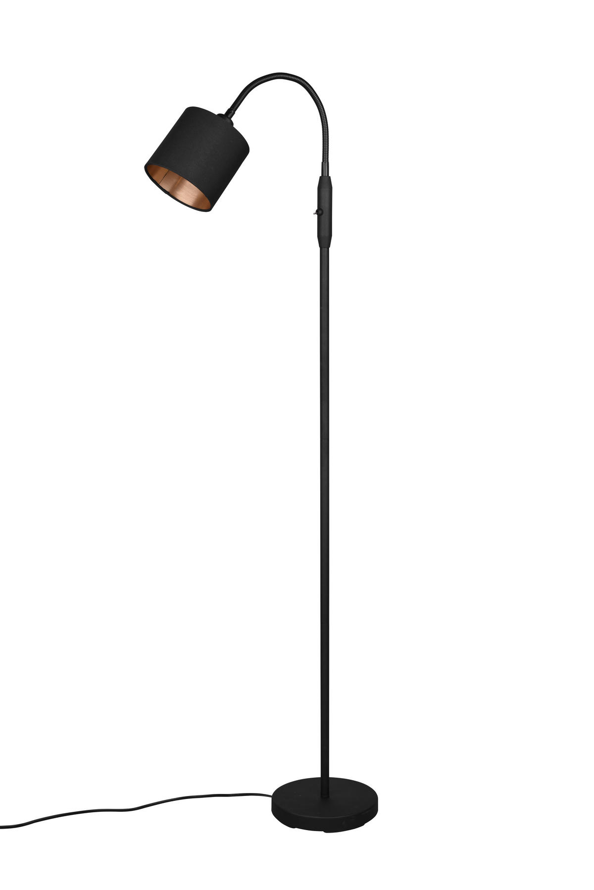 STEHLAMPE TOMMY - Schwarz - 20/20/130 cm - Schwarz, Metall (20/20/130cm) - Trio Leuchten