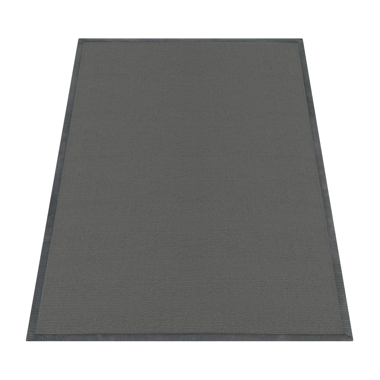KURZFLORTEPPICH Waschbar, einfarbig, aus Polyester, Anthrazit, 100 x 200 cm - Anthrazit, Textil (200/100cm) - KADIMA DESIGN