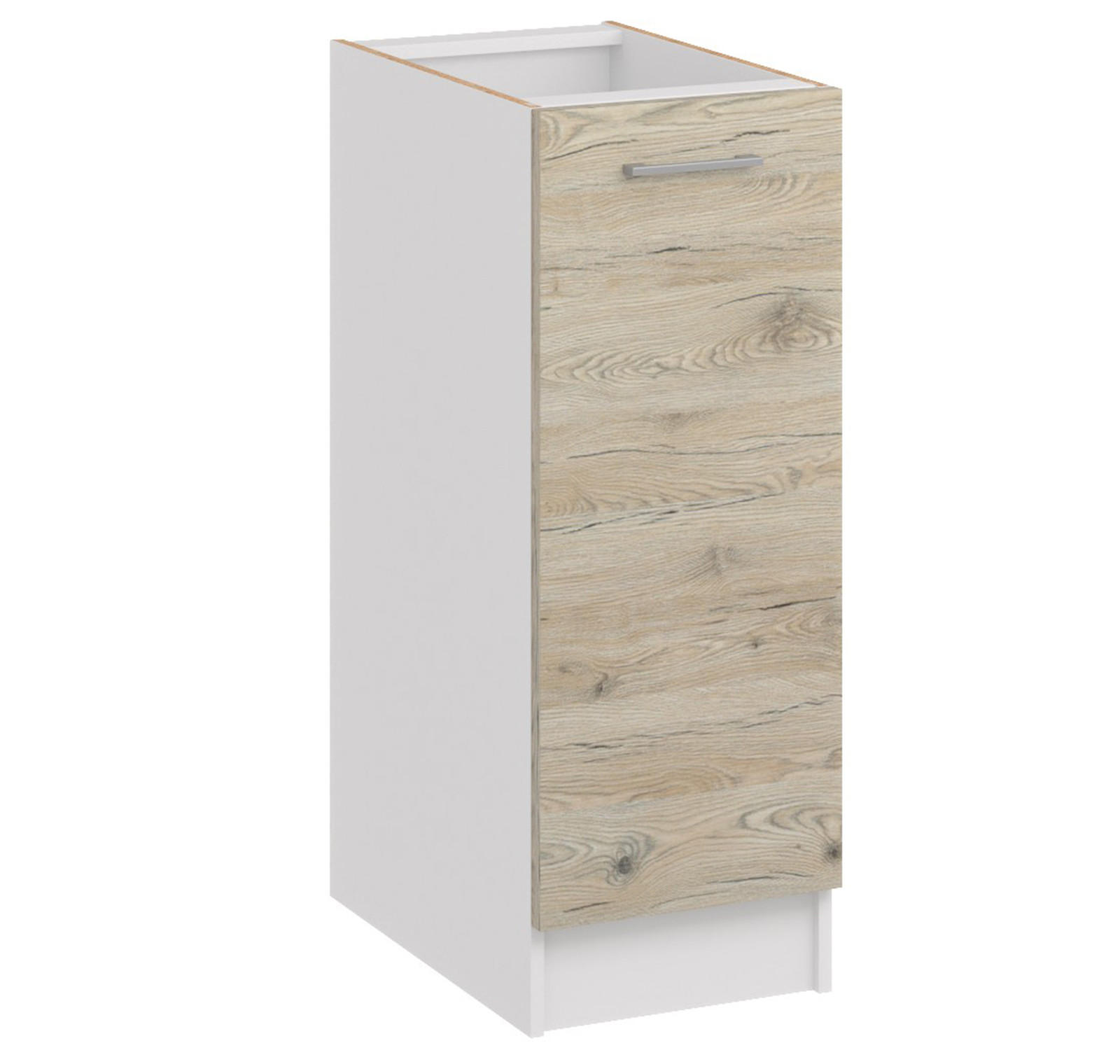 KÜCHENUNTERSCHRANK D30 eiche bordeaux - Bordeaux, Holzwerkstoff (30/82/44cm) - roe furniture