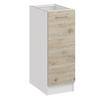 KÜCHENUNTERSCHRANK D30 eiche bordeaux - Bordeaux, Holzwerkstoff (30/82/44cm) - roe furniture