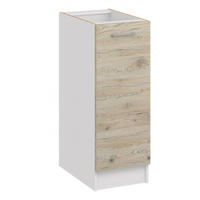 KÜCHENUNTERSCHRANK D30 eiche bordeaux - Bordeaux, Holzwerkstoff (30/82/44cm) - roe furniture