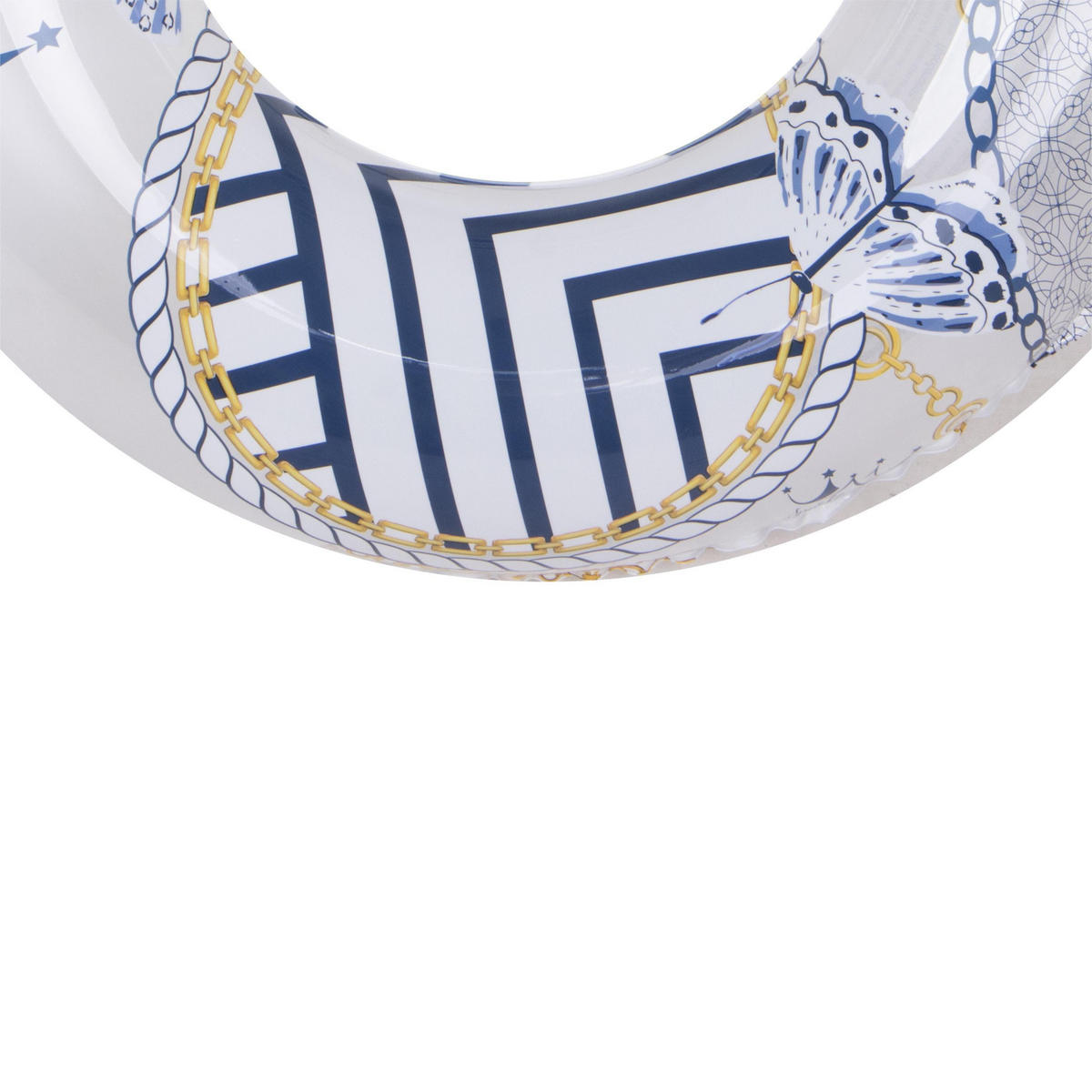 SCHWIMMREIFEN Blau-Weiß Ø90 cm Schwimmrung 1 von 2 zufälligen Designs - Multicolor, Kunststoff (90/90cm) - Avenli
