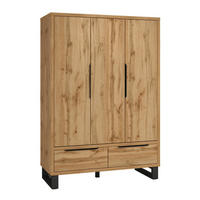 SKRIŇA 3 dvere Eden Drevo - hnedá, kompozitné drevo (145/210.3/60cm) - Petits-meubles