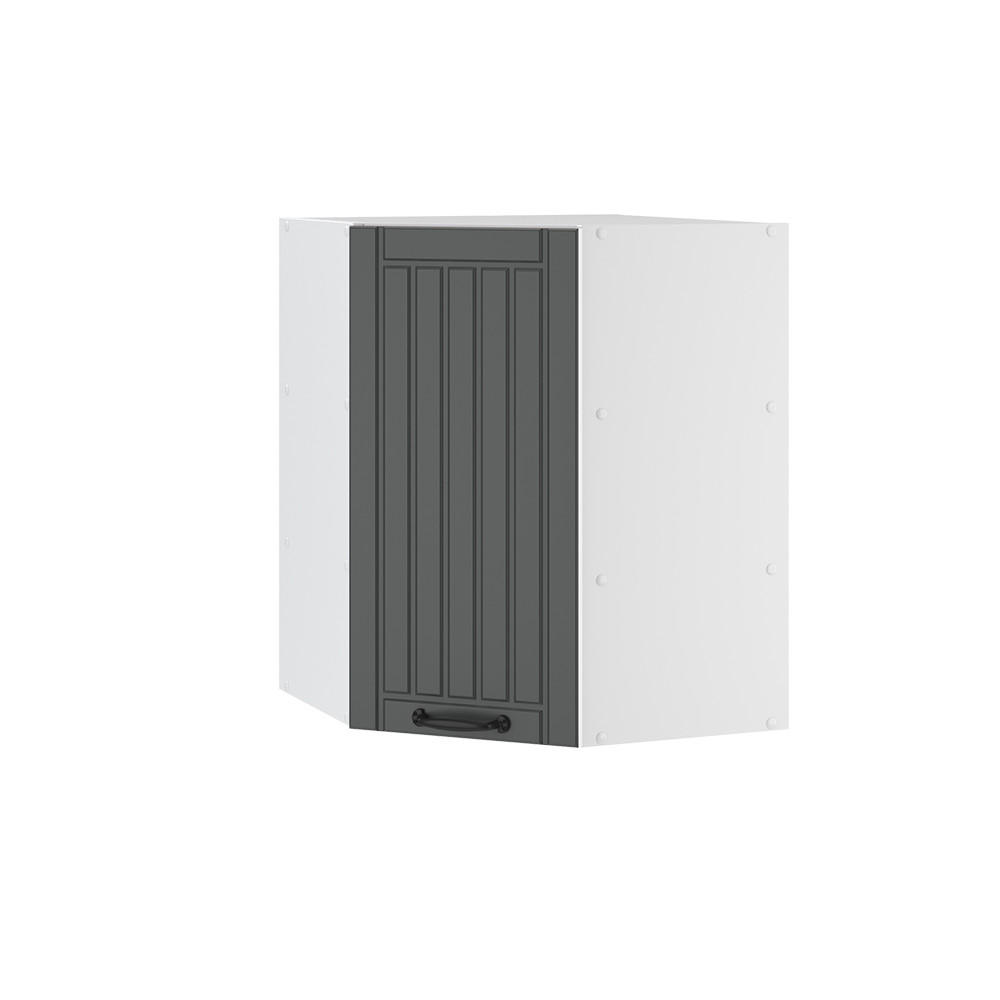 ECKHÄNGESCHRANK Fame-Line Anthrazit Landhaus 57 cm - Anthrazit/Weiß, Holzwerkstoff (57/72/34.1cm) - Vicco