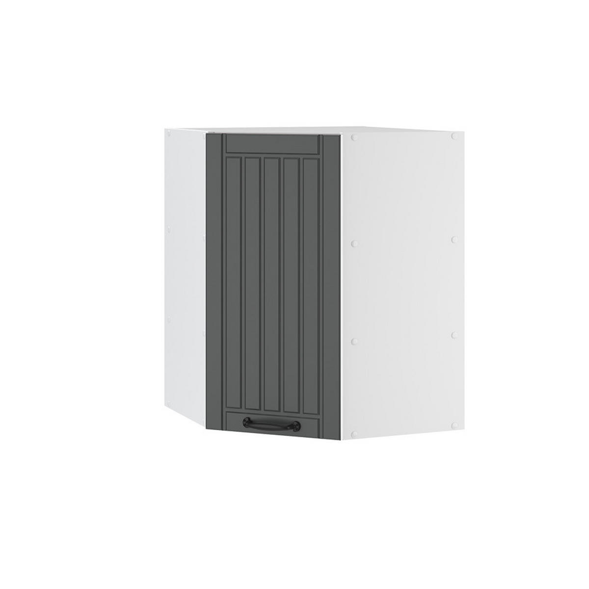 ECKHÄNGESCHRANK Fame-Line Anthrazit Landhaus 57 cm - Anthrazit/Weiß, Holzwerkstoff (57/72/34.1cm) - Vicco