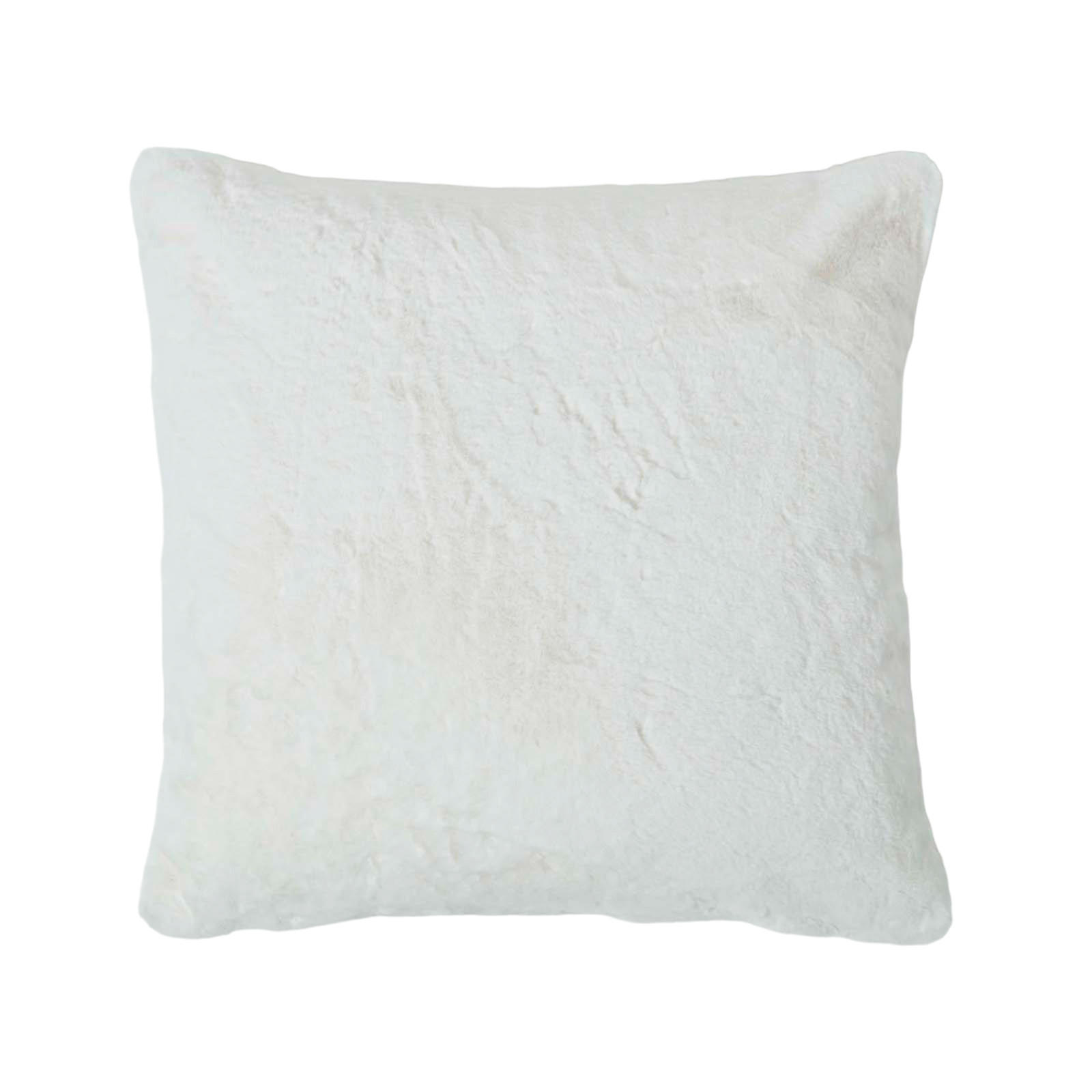 KISSENHÜLLE Kunstfell creme 46/46 cm - Creme, Textil (46/46cm) - Homescapes