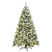 WEIHNACHTSBAUM Grün - Grün, Kunststoff (135cm) - COSTWAY