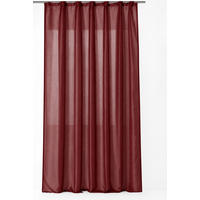 VORHANG Kräuselband 140/245 cm Bordeaux Wildseiden Optik - Bordeaux, Textil (140/245cm) - TiborTex