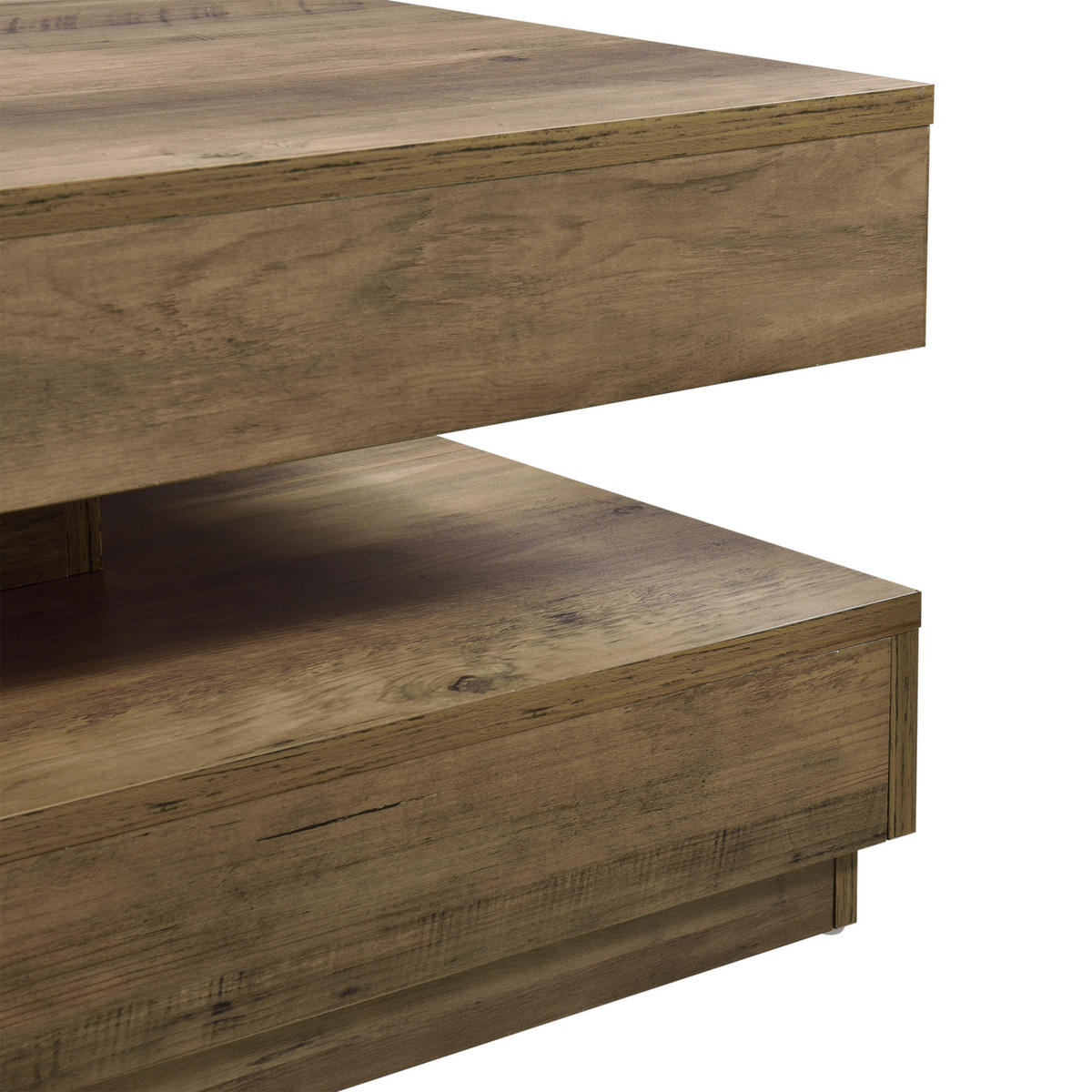 COUCHTISCH Florenz 76/76/38 cm - Braun, Holzwerkstoff (76/76/38cm) - [en.casa]
