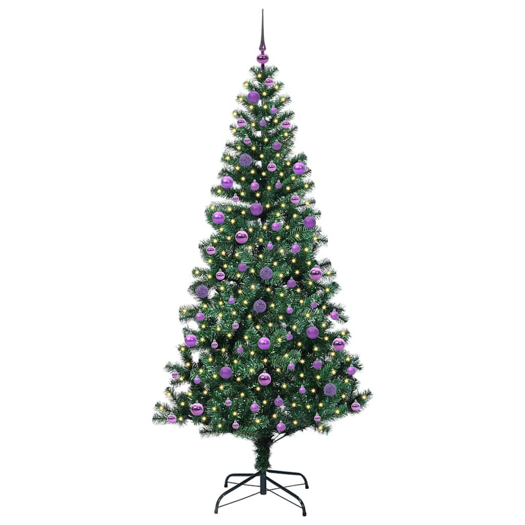 vidaXL Weihnachtsbaum Schwarz 210 cm